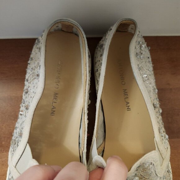 Antonio Melani women's white shoes in size 9.5 - Picture 4 of 9